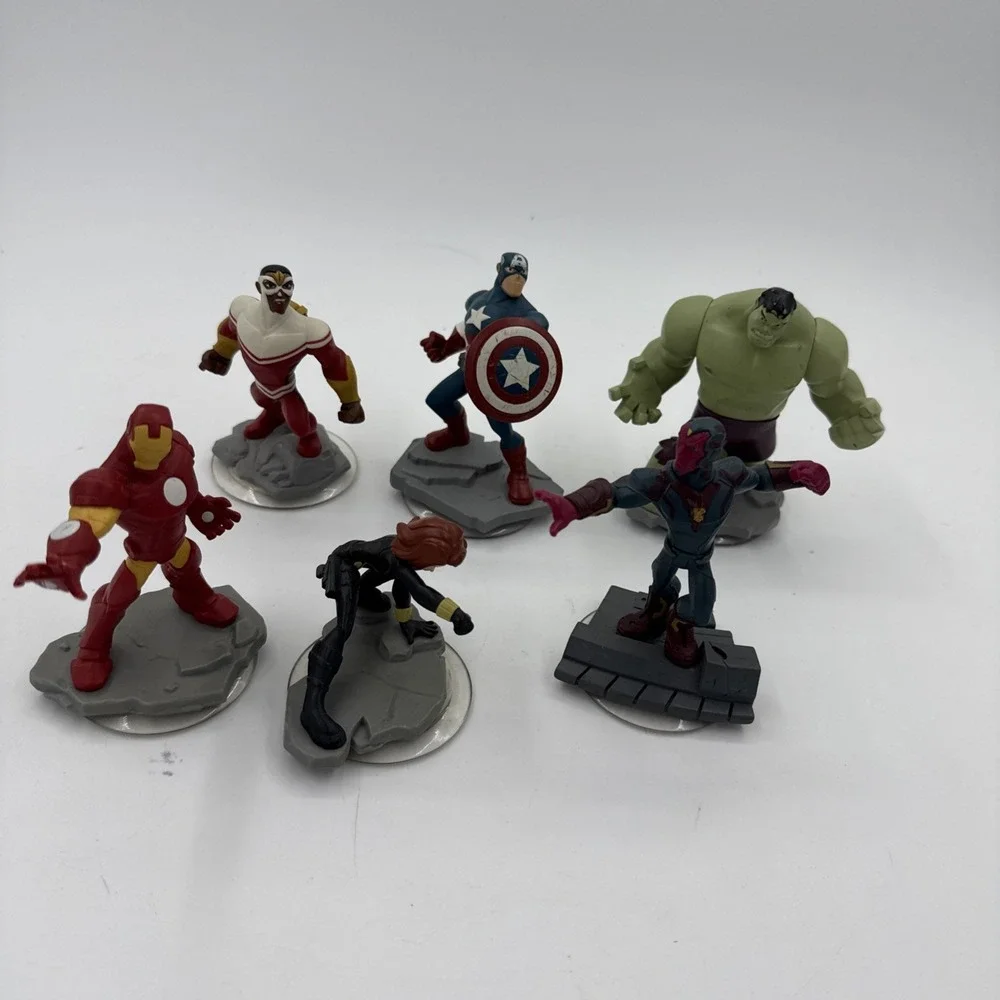 DISNEY INFINITY 2.0 & 3.0 Marvel Iron Man Hulk Lot of 6 Figures Avenger Untested